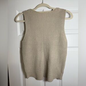 Philosophy Knit Sleeveless Top in Beige